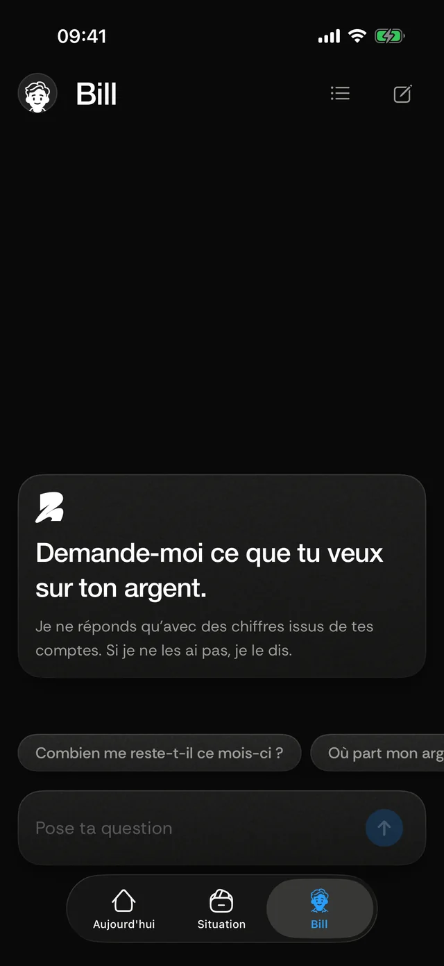 Bill, l'assistant qui répond sur ton argent
