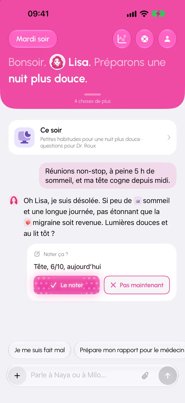 Naya & Milo, conversation du soir avec Naya