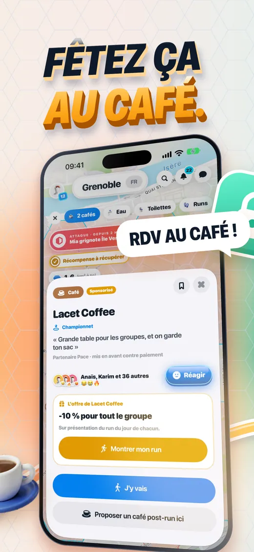 Pace : Fêtez ça au café